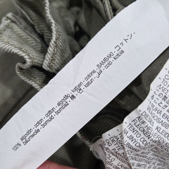 Zara High-Waisted 100% Cotton Paperbag Baggy Jeans, NWOT, Size 2 - Picture 8 of 8